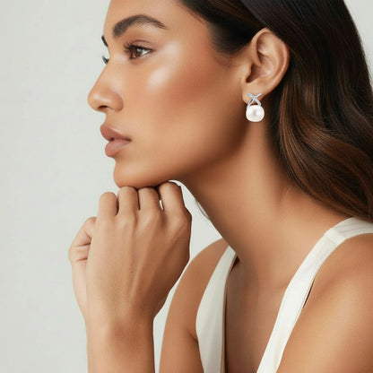 Luminous Pearl Drop Earrings