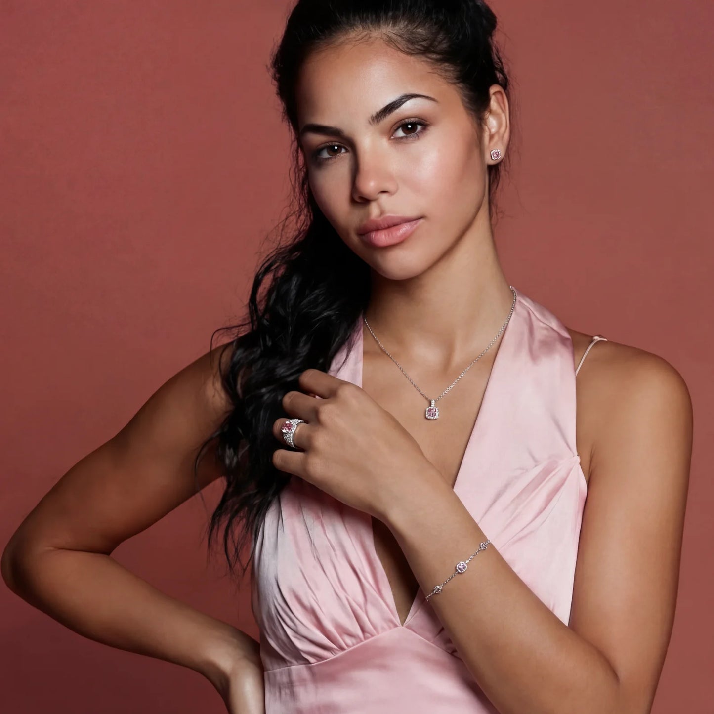 Blush Dreams Moissanite Set