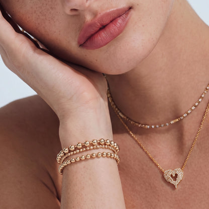 Scattered Heart Necklace